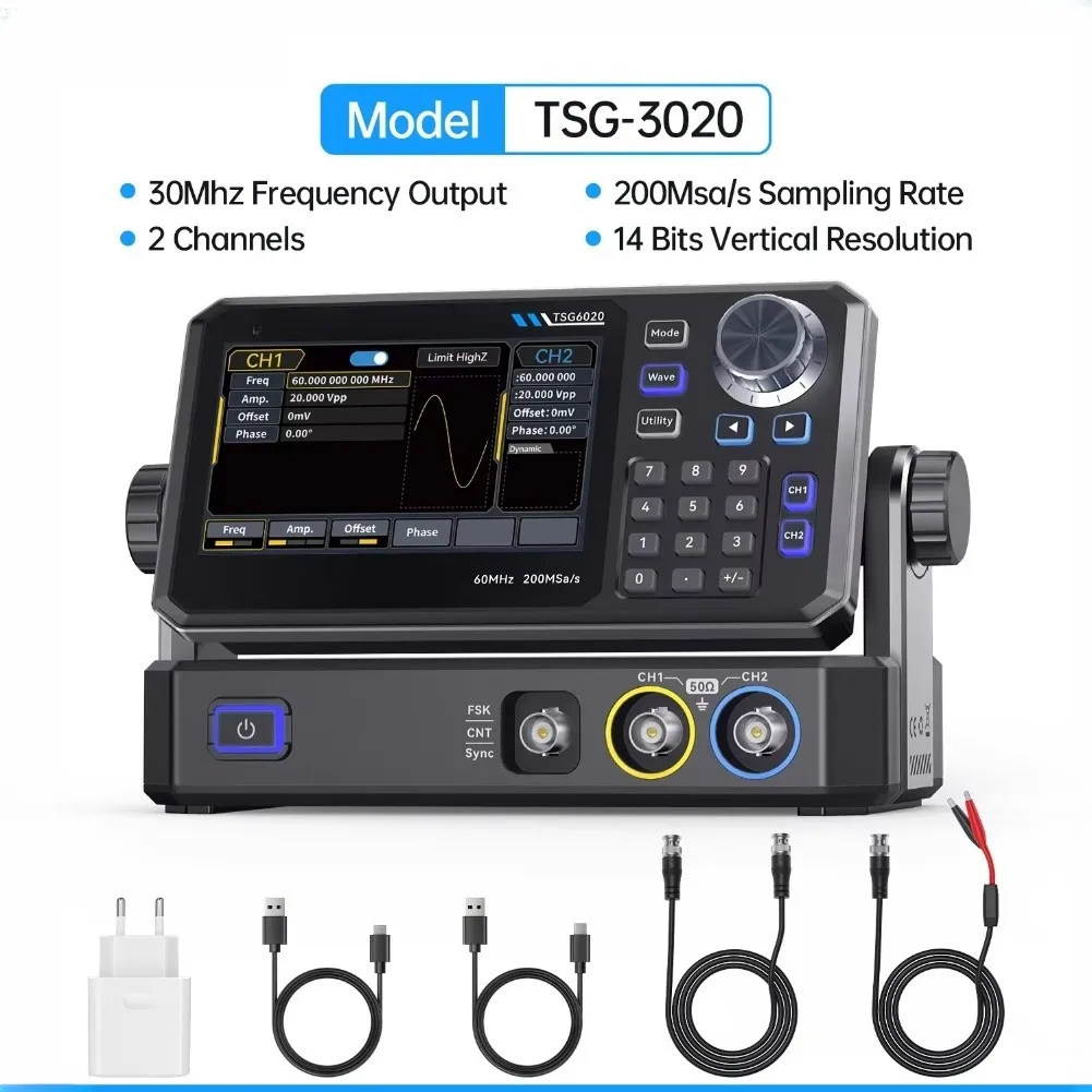 TSG3020 Çift Kanallı Fonksiyon - Function Arbitrary Waveform Generator incelemesi ve fiyatı